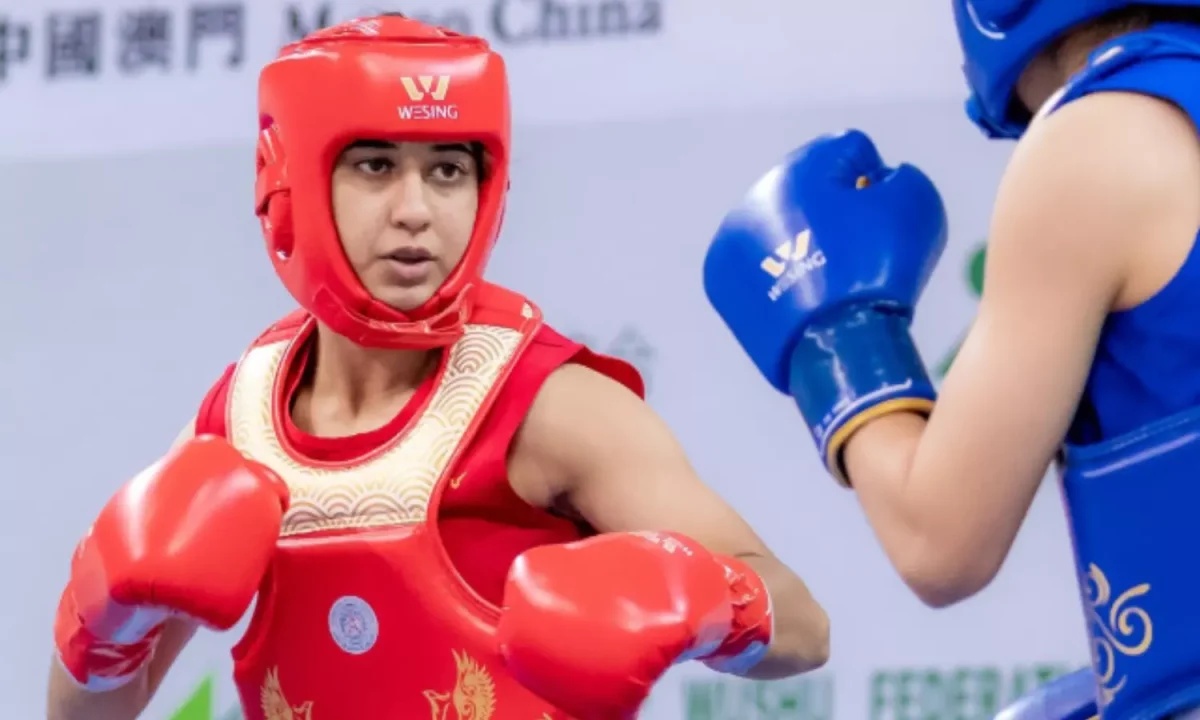 چین میں جاری عالمی کھیلوں میں بھارت کی نمرتا بترا Wushu کے مقابلے میں خواتین کے 52 کلو گرام کے زمرے کے فائنل میں پہنچ گئی ہیں۔ اس طرح بھارت کو اوّلین تمغہ ملنا یقینی ہے